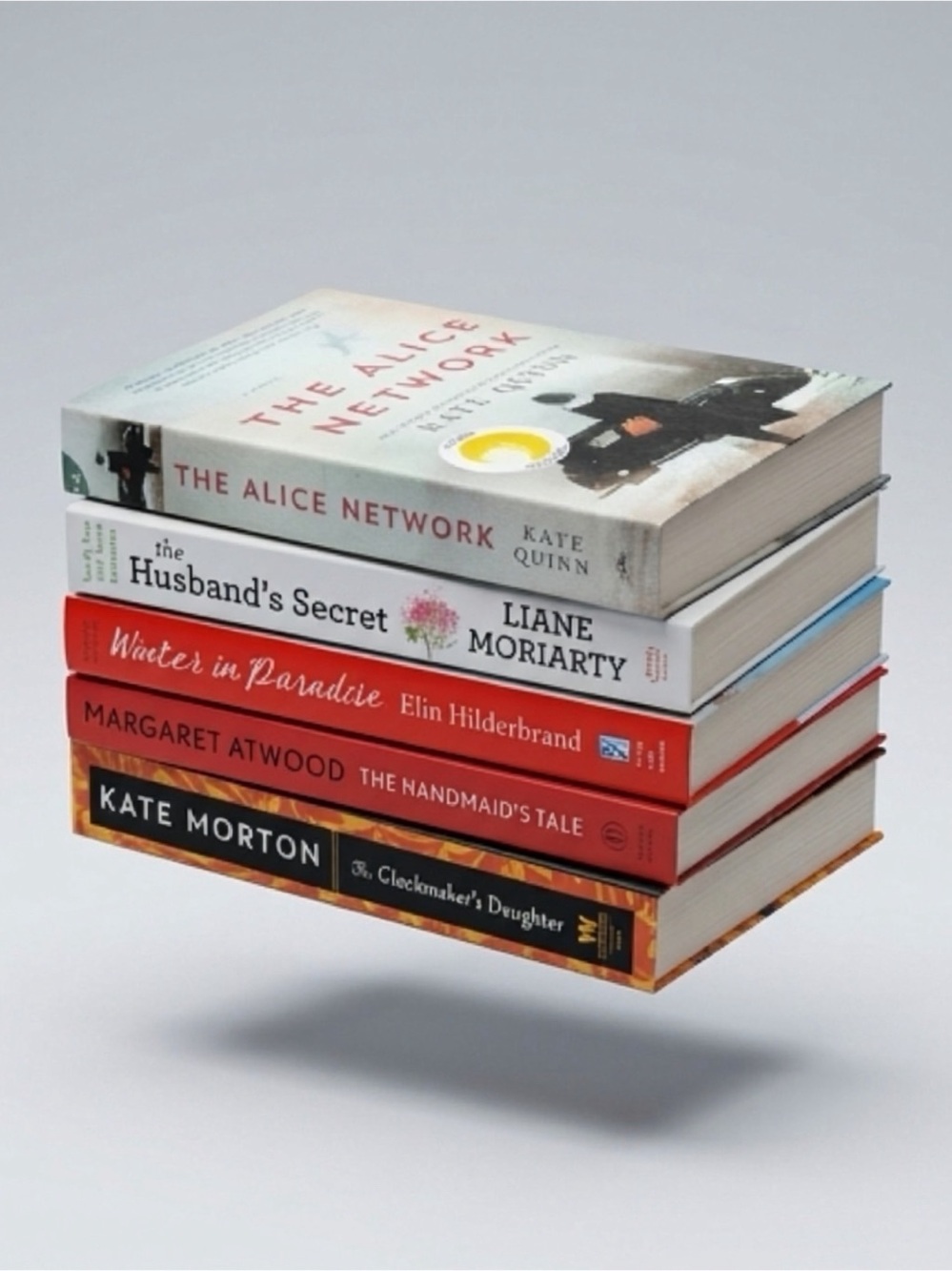 Bundle of 5 Fiction Paperbacks - Best Sellers Award Winners Titles Below